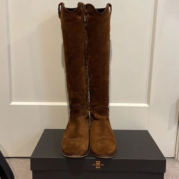 Frye Boots Brown Suede 6M EUC - Picture 5 of 8